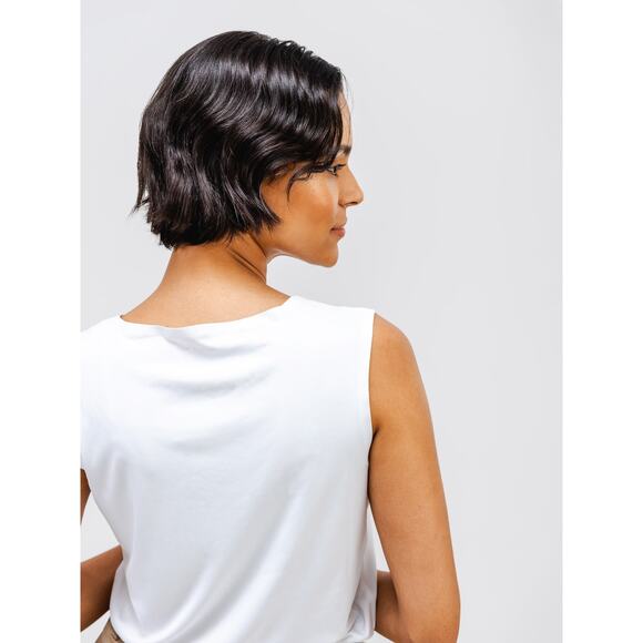 NWT Ministry of Supply Women's Luxe Touch Tank White Size XXS - Picture 2 of 8